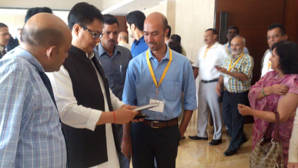 Dr. Ranit Chatterjee and Hon. Kiren Rijiju